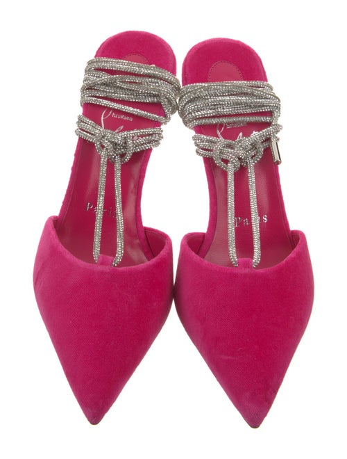Christian Louboutin Velvet Slingback Pumps