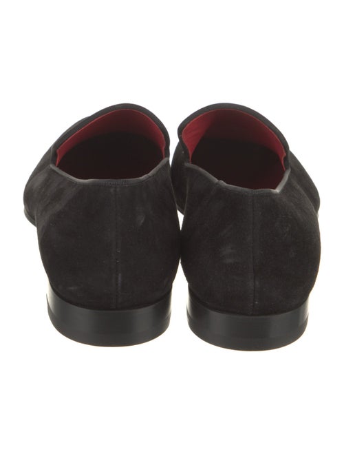 Christian Louboutin Suede Crystal Embellishments Loafers