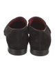 Christian Louboutin Suede Crystal Embellishments Loafers