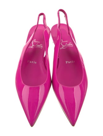Christian Louboutin Patent Leather Slingback Flats