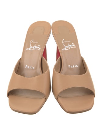 Christian Louboutin Leather Slides