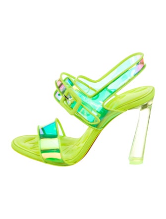Christian Louboutin Leather Slingback Sandals