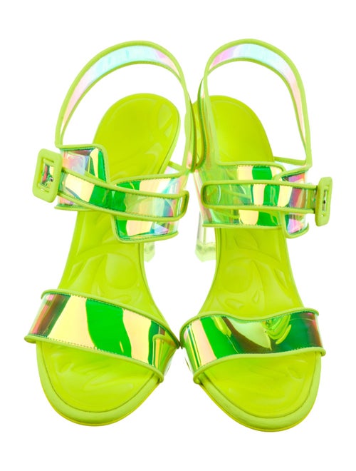 Christian Louboutin Leather Slingback Sandals