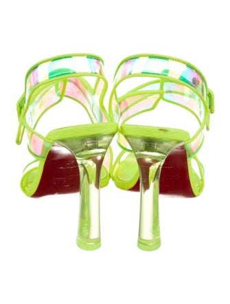 Christian Louboutin Leather Slingback Sandals