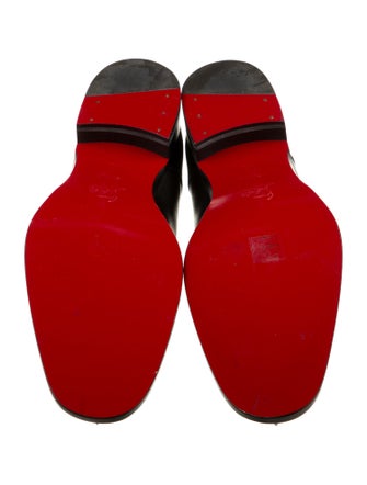 Christian Louboutin Leather Studded Accents Derby Shoes