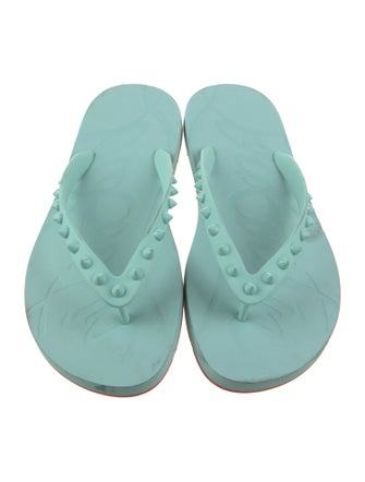 Christian Louboutin Leather Flip Flops