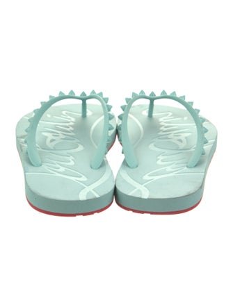 Christian Louboutin Leather Flip Flops