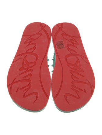 Christian Louboutin Leather Flip Flops
