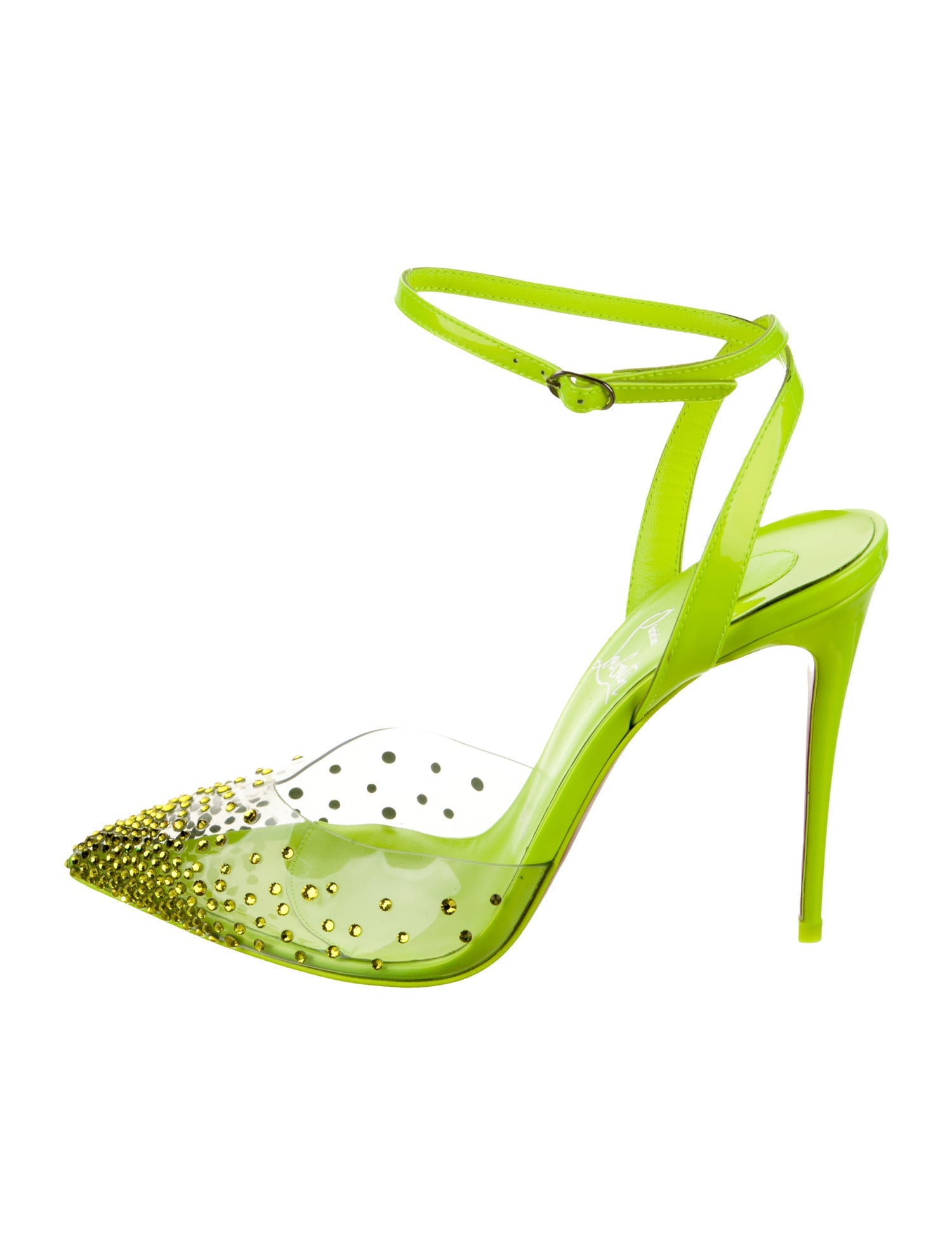 Christian Louboutin Patent Leather Slingback Pumps