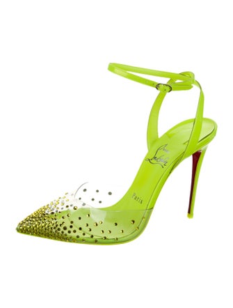 Christian Louboutin Patent Leather Slingback Pumps