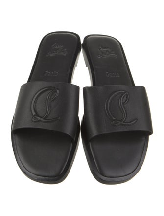 Christian Louboutin Leather Slides
