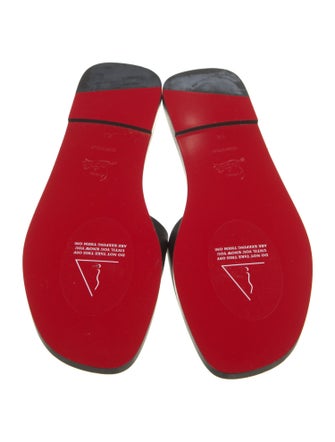 Christian Louboutin Leather Slides