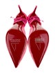 Christian Louboutin Lace Lace Pattern Slingback Pumps