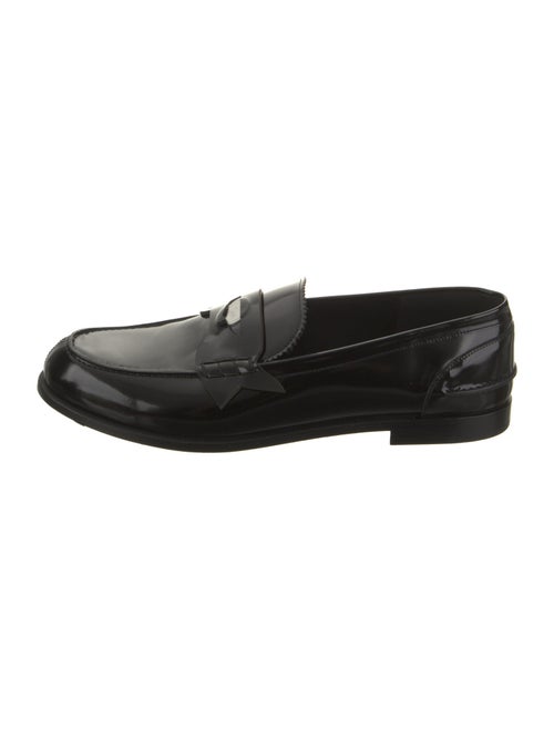 Christian Louboutin Patent Leather Scalloped Accent Loafers