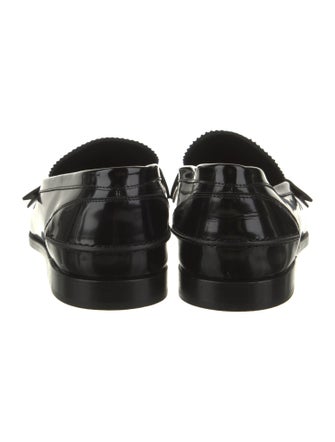 Christian Louboutin Patent Leather Scalloped Accent Loafers