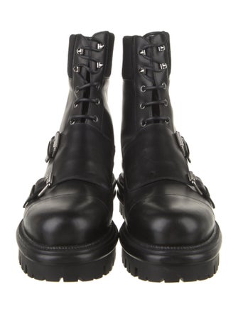 Christian Louboutin Leather Lace-Up Boots