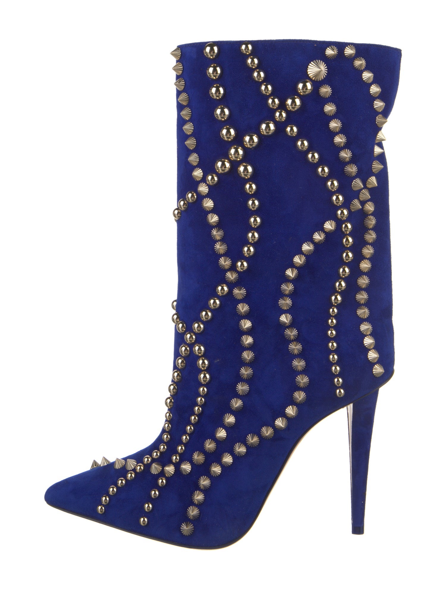 Christian Louboutin Suede Patterned Boots
