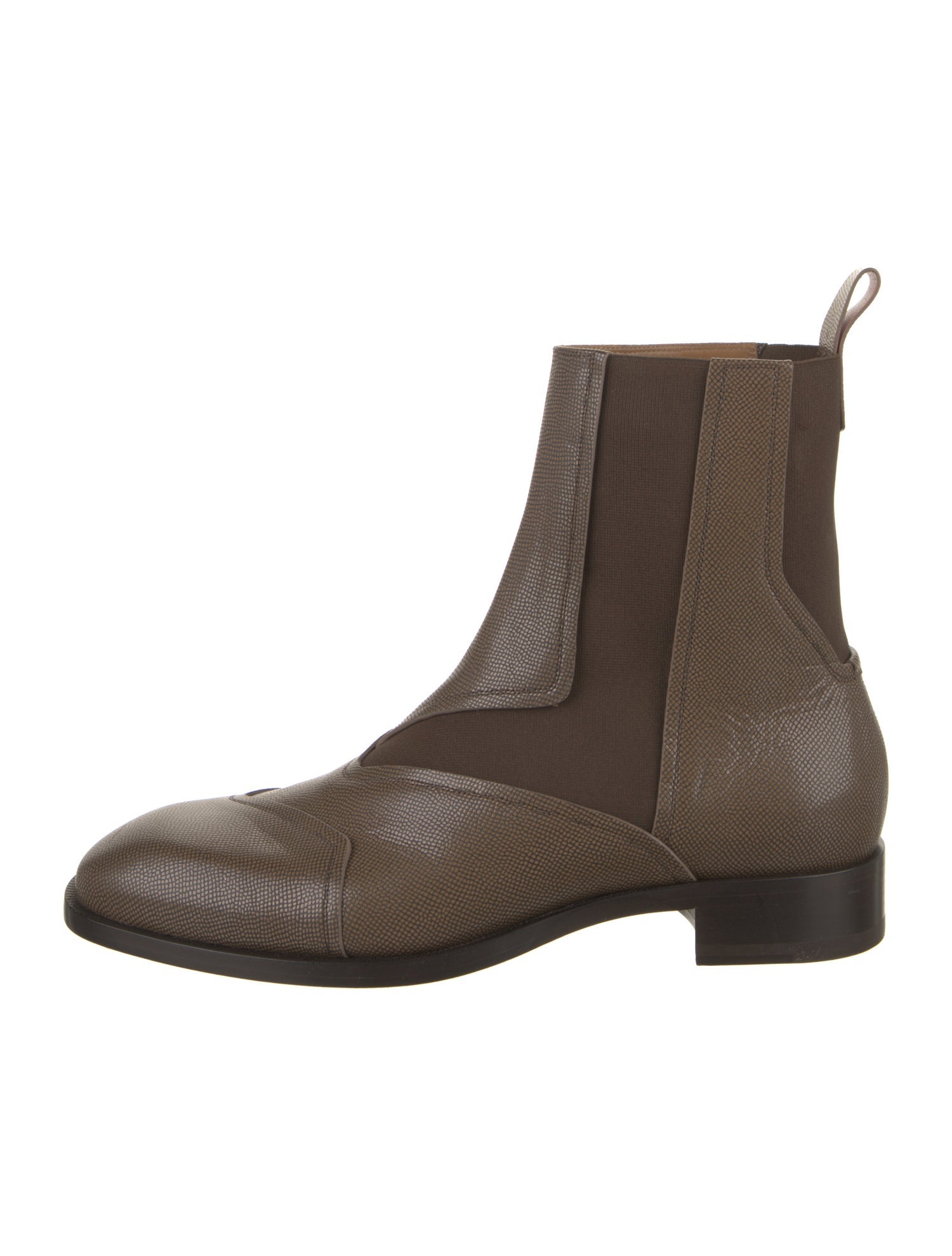 Christian Louboutin Embossed Leather Chelsea Boots