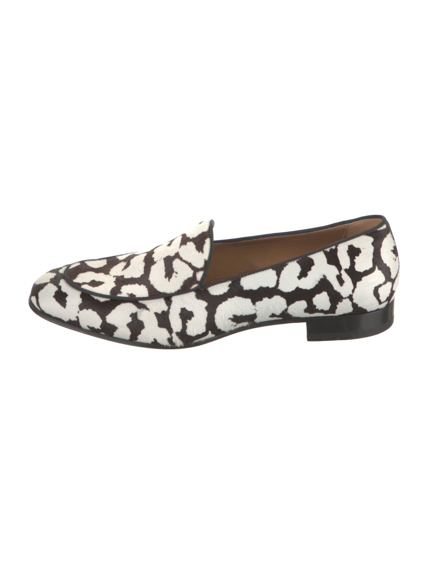 Christian Louboutin Ponyhair Animal Print Loafers