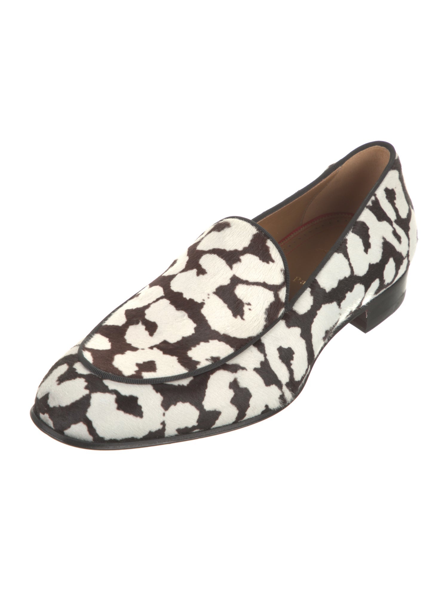 Christian Louboutin Ponyhair Animal Print Loafers