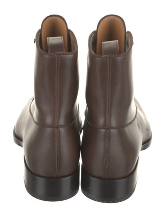 Christian Louboutin Leather Lace-Up Boots