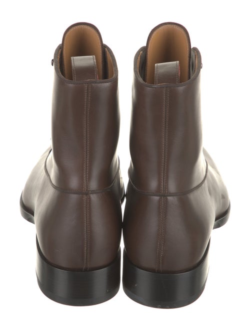 Christian Louboutin Leather Lace-Up Boots