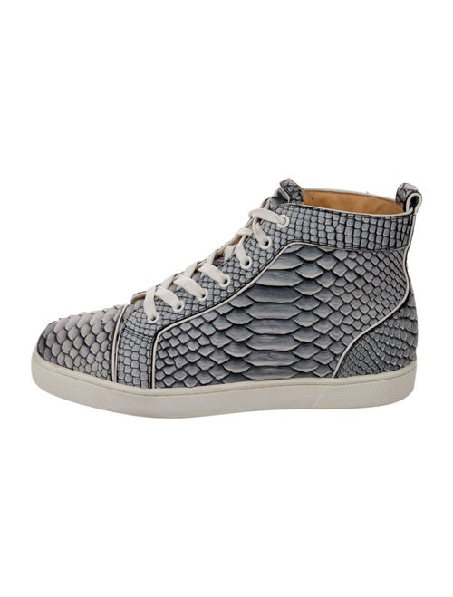 Christian Louboutin Python Animal Print Sneakers
