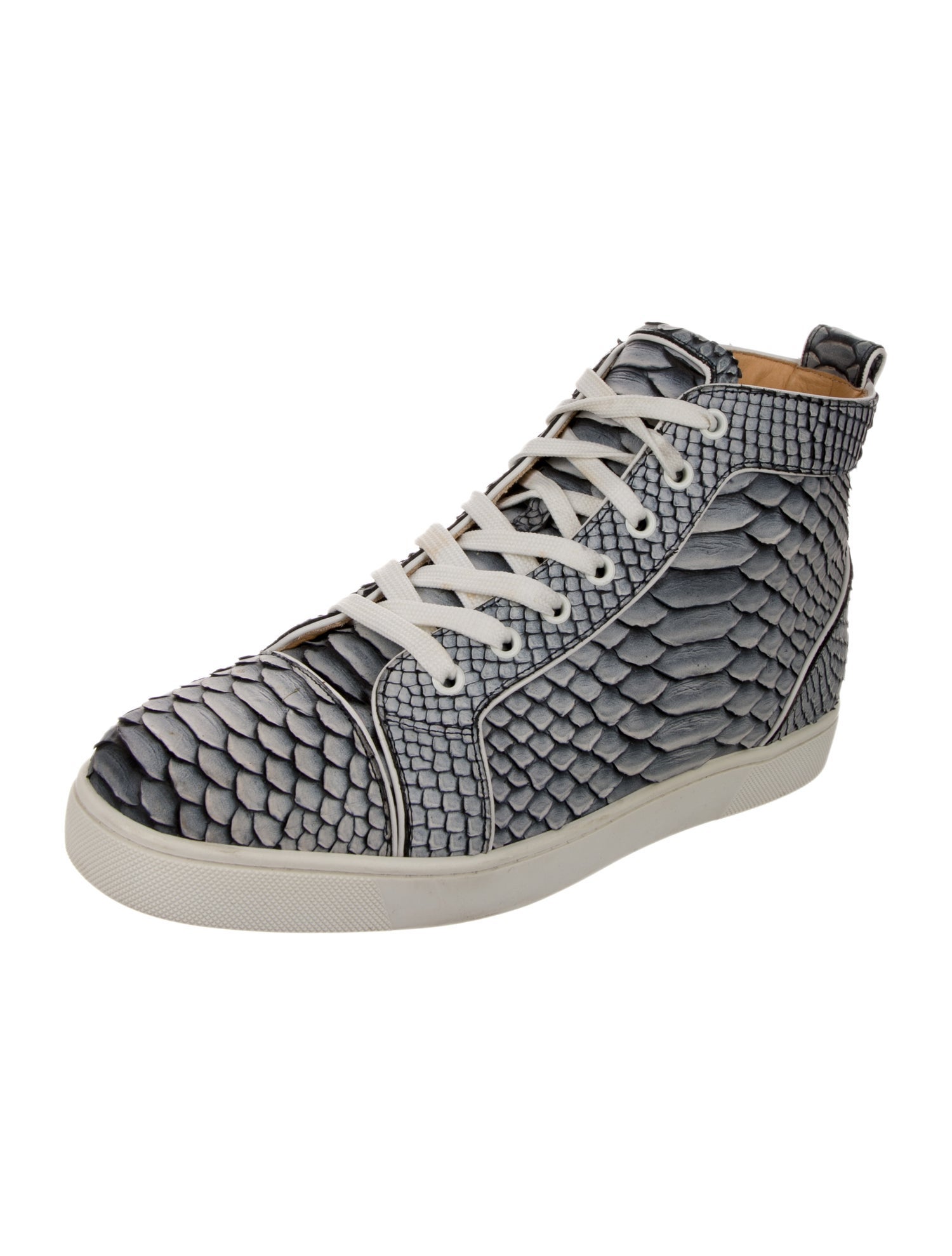Christian Louboutin Python Animal Print Sneakers