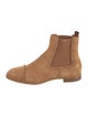 Christian Louboutin Suede Studded Accents Chelsea Boots