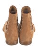 Christian Louboutin Suede Studded Accents Chelsea Boots