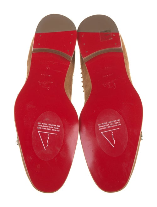 Christian Louboutin Suede Studded Accents Chelsea Boots