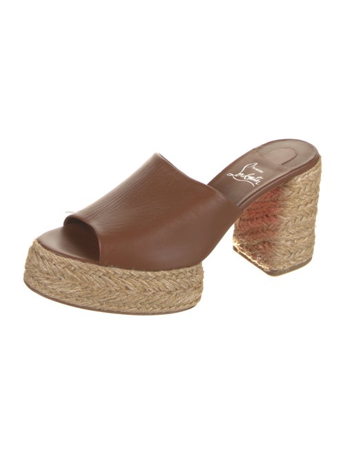 Christian Louboutin Leather Espadrilles