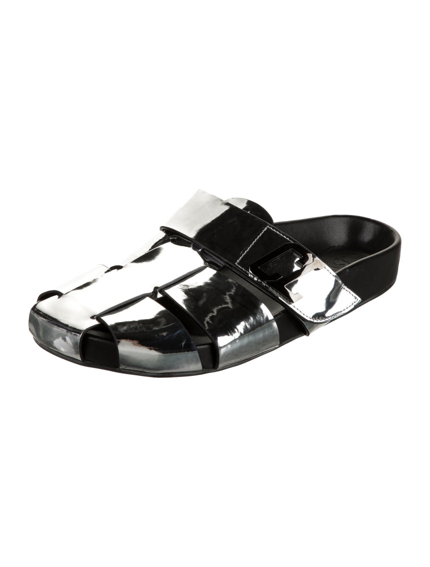 Christian Louboutin Patent Leather Slides