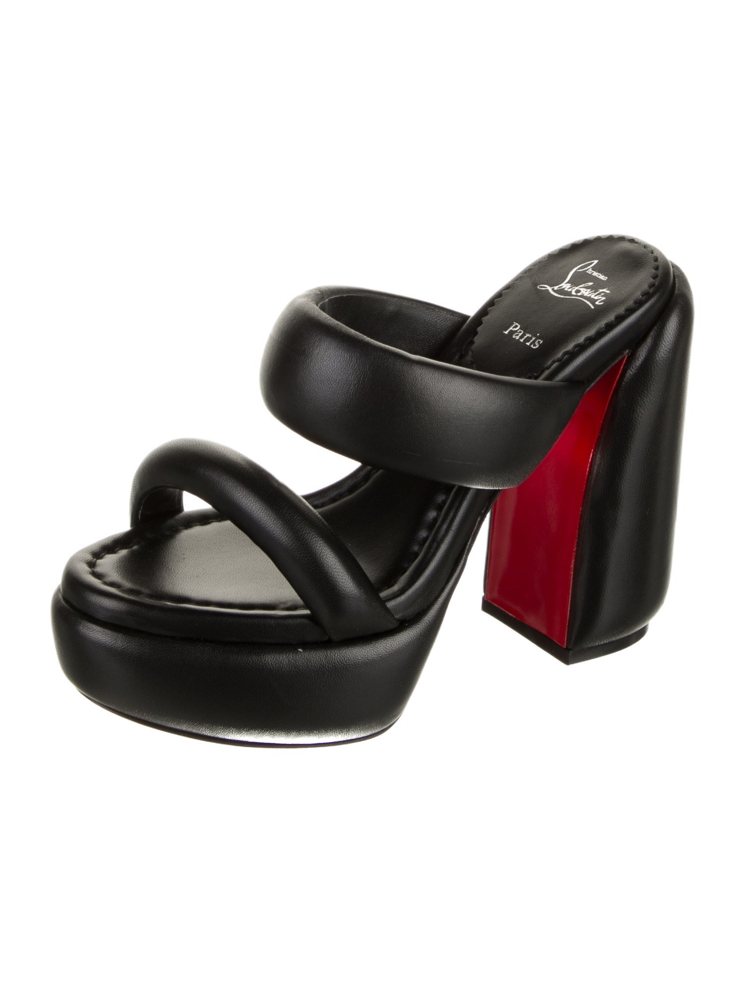 Christian Louboutin Leather Slides