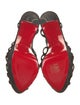 Christian Louboutin Suede Crystal Embellishments Slingback Sandals