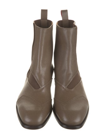 Christian Louboutin Embossed Leather Chelsea Boots