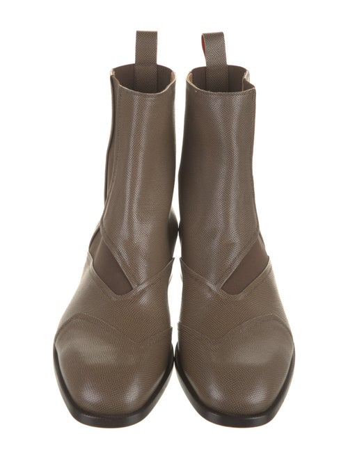 Christian Louboutin Embossed Leather Chelsea Boots