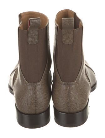 Christian Louboutin Embossed Leather Chelsea Boots