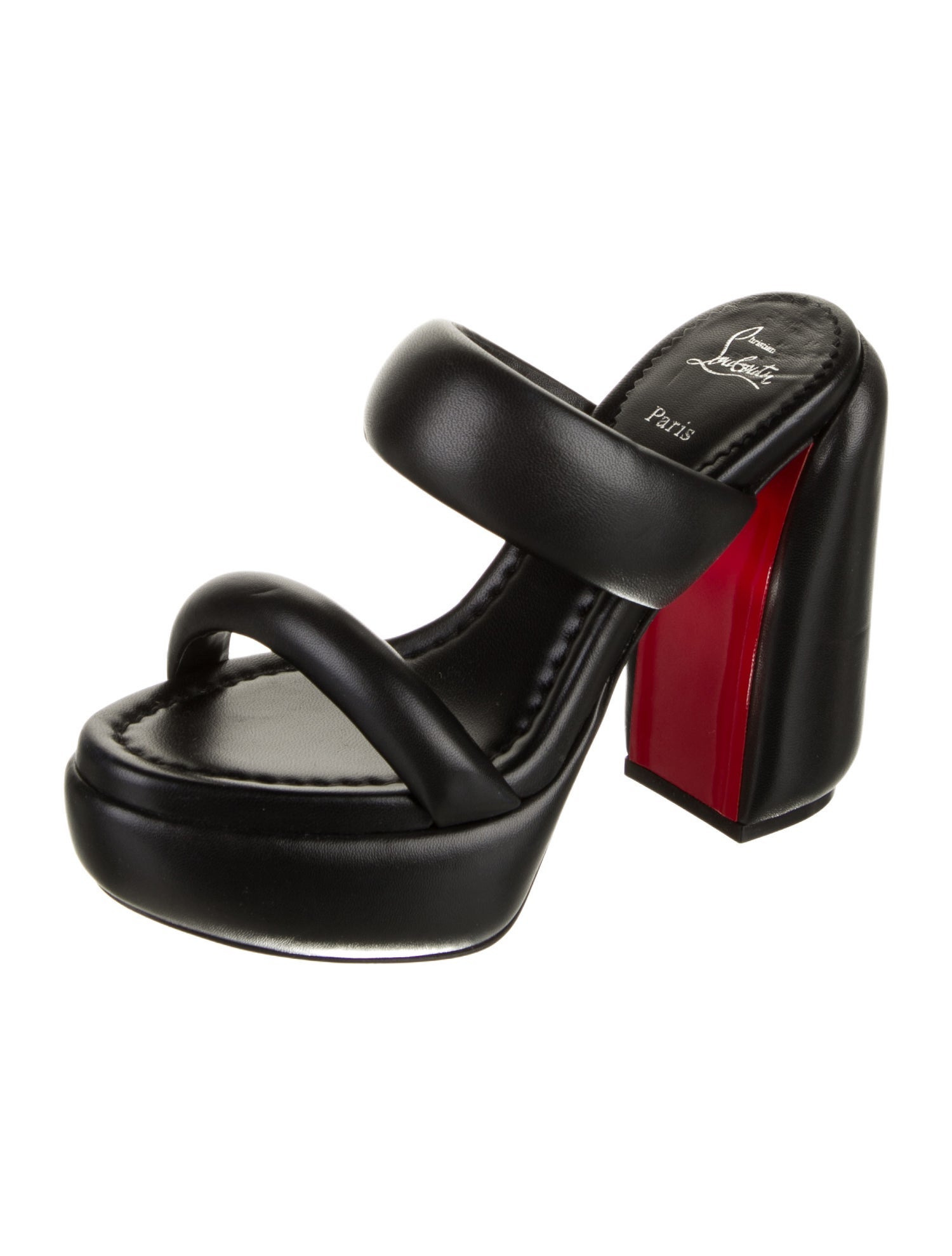 Christian Louboutin Leather Slides