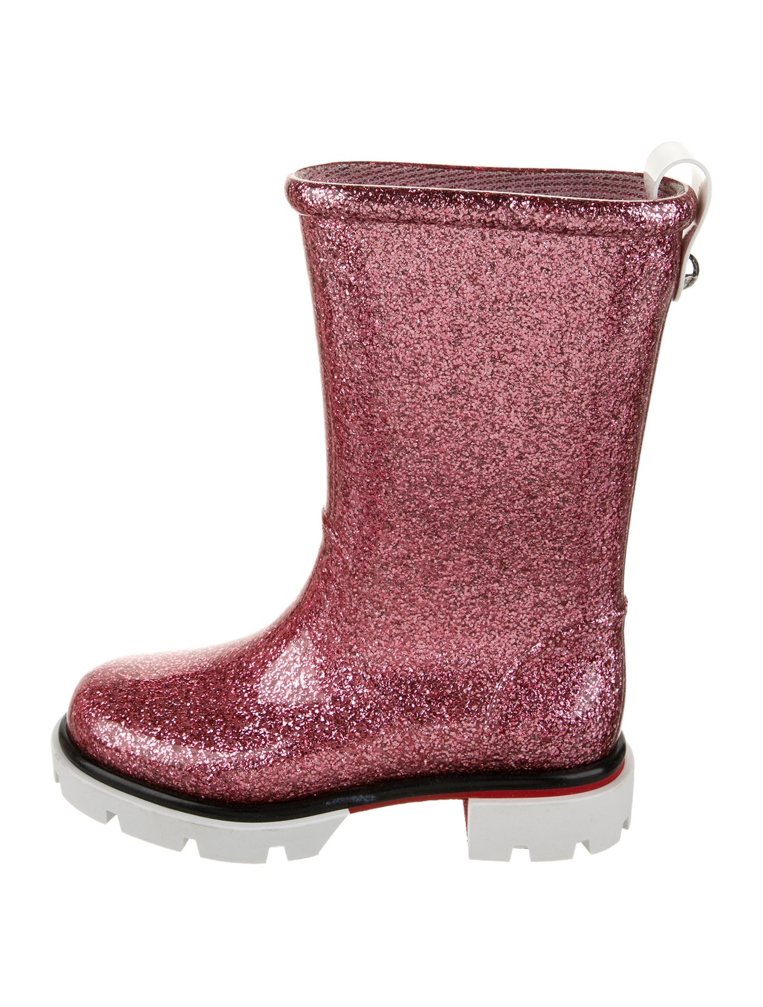 Christian Louboutin Girls' Glitter Rain Boots
