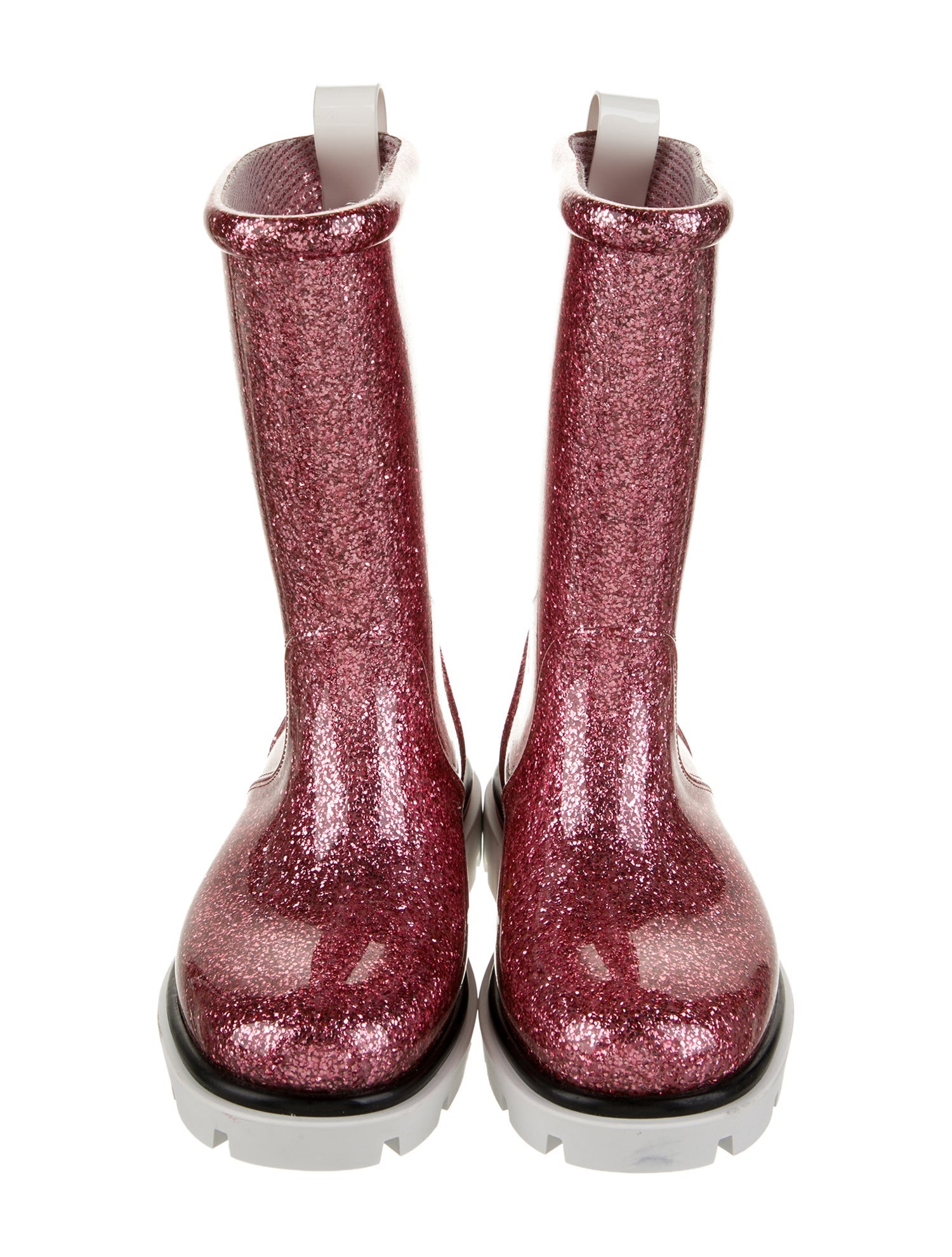 Christian Louboutin Girls' Glitter Rain Boots