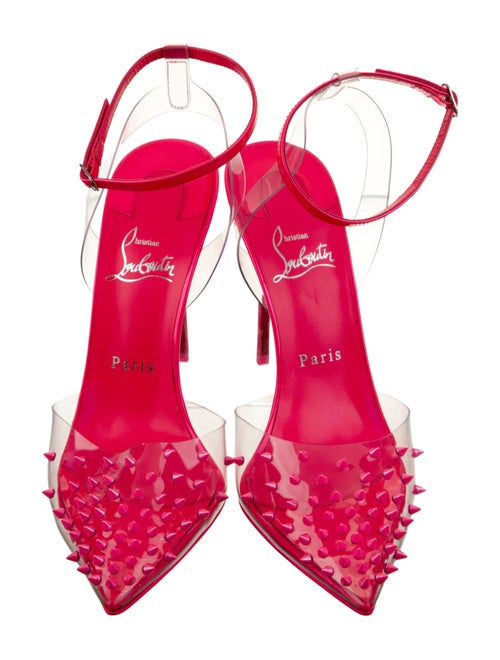 Christian Louboutin PVC Printed Slingback Pumps