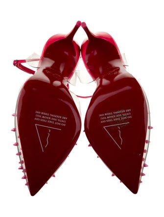 Christian Louboutin PVC Printed Slingback Pumps