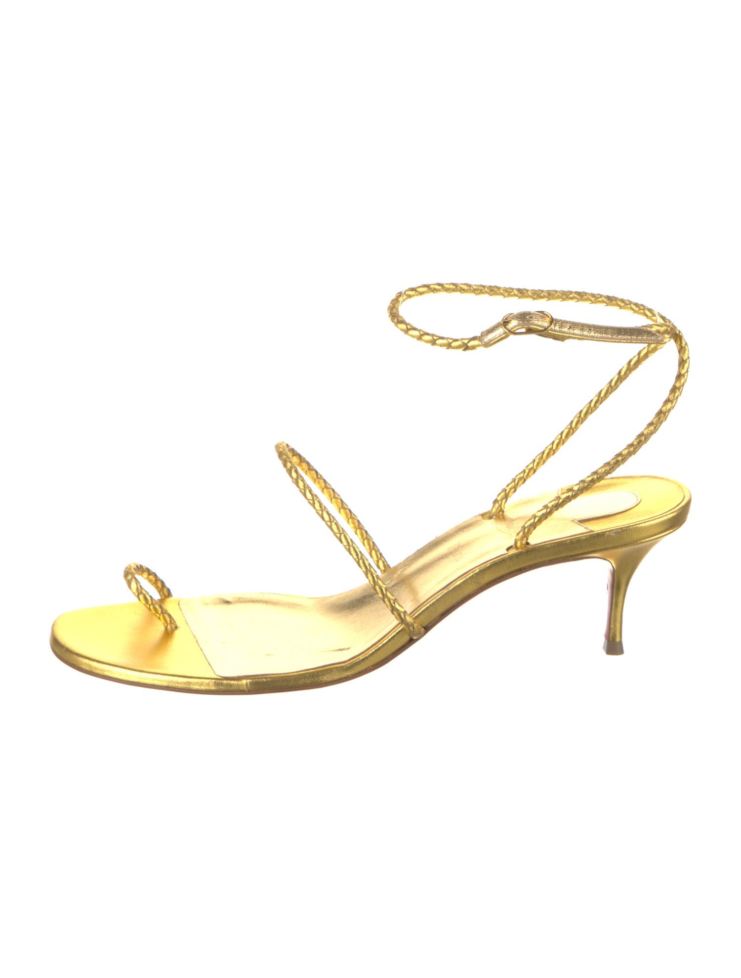 Christian Louboutin Leather Braided Accents Sandals