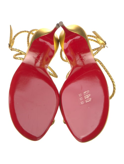 Christian Louboutin Leather Braided Accents Sandals