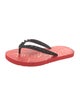 Christian Louboutin Rubber Studded Accents Flip Flops