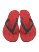 Christian Louboutin Rubber Studded Accents Flip Flops
