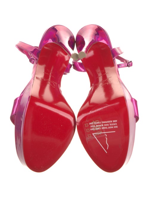 Christian Louboutin Patent Leather Slingback Sandals