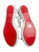 Christian Louboutin Leather Studded Accents Espadrilles