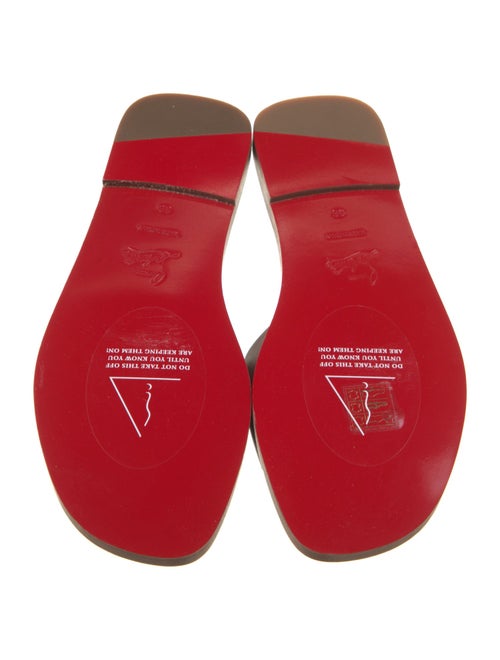 Christian Louboutin Leather Slides
